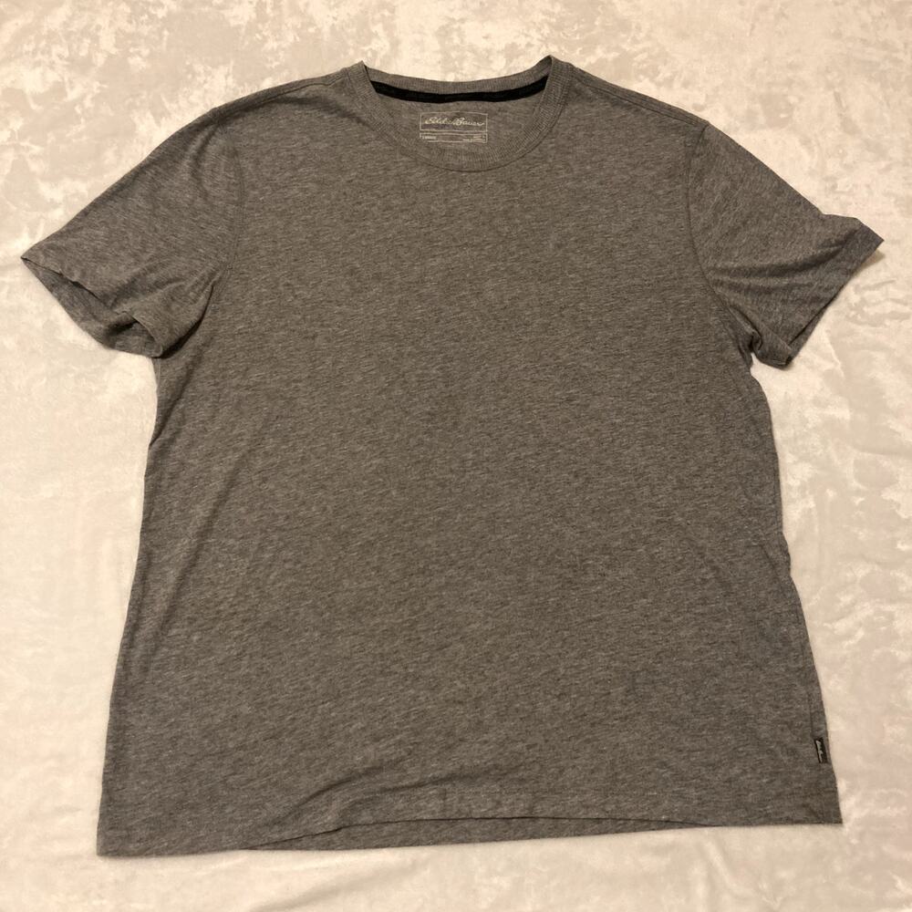 Eddie Bauer‎ Crew Neck Lounge Gray T-Shirt Men Size Large
